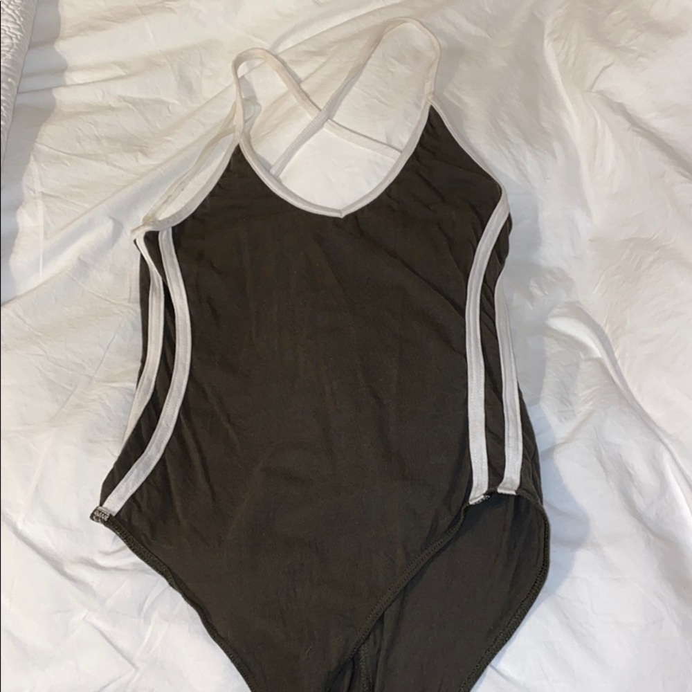 Olive body suit